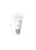 Philips Hue Renkli 3'lü Akıllı Butonlu E27 Bluetooth Özellikli Akıllı Başlangıç Seti - 4