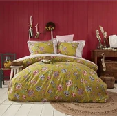 APRİCİTAS RANFORCE ÇİFT KİŞİLİK NEVRESİM TAKIMI OPHELİA YAĞ YEŞİLİ thumbnail 2