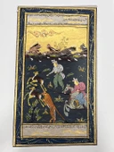 Altın Gökyüzü Altında Bir Av Adlı El Yapımı Minyatür Resim 21x12 cm - 1