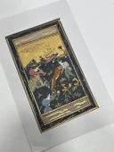 Ormanın Savaşçıları Adlı El Yapımı Minyatür Resim 20,5x12 cm thumbnail 3