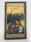 Asillerin Kurultayı Adlı El Yapımı Minyatür Resim 20,5x12 cm - 1