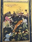 Ormanın Savaşçıları Adlı El Yapımı Minyatür Resim 20,5x12 cm thumbnail 2