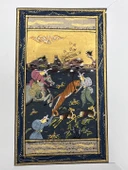 Ormanın Savaşçıları Adlı El Yapımı Minyatür Resim 20,5x12 cm thumbnail 1