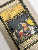 Asillerin Kurultayı Adlı El Yapımı Minyatür Resim 20,5x12 cm - 3