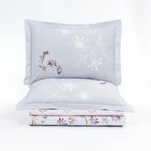 HOBBY POPLİN ÇİFT KİŞİLİK NEVRESİM TAKIMI JARDİN MOR thumbnail 5