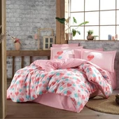 HOBBY POPLİN TEK KİŞİLİK NEVRESİM TAKIMI LAVİDA KIRMIZI thumbnail 1