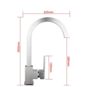 SRDC Mihenk Premium Mutfak Bataryası - Pirinç Gövde & Paslanmaz Boru - Çift Su Girişi thumbnail 6
