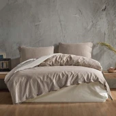 CLASY RANFORCE ÇİFT KİŞİLİK BUTİK NEVRESİM TAKIMI NORMA KAHVE - 2