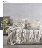 ŞAHESER NATUREL NEVRESİM TAKIMI ÇİFT KİŞİLİK NİDUS GRİ thumbnail 5