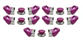 Tencere Tava  Sahan Kulp ve Kapak Kulpu Fuşya Pembe 5 Set - 1