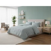 CLASY SATEN BUTİK ÇİFT KİŞİLİK NEVRESİM TAKIMI ESTİNA MİNT thumbnail 5