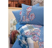 CB ALAÇATI  ÇİFT KİŞİLİK NEVRESİM TAKIMI GALANO LACİVERT thumbnail 11