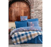 CB ALAÇATI  ÇİFT KİŞİLİK NEVRESİM TAKIMI GALANO LACİVERT thumbnail 2