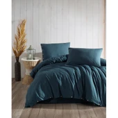 LİMASSO GOFRE ÇİFT KİŞİLİK NEVRESİM TAKIMI PARADİSO DRESS BLUE thumbnail 6