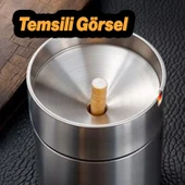 Dekoratif Küçük Küllük Araba İçi Bardak Uyumlu Çıkarılabilir Temizlenebilir Paslanmaz Metal 1 Adet - 5