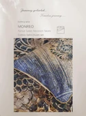 CLUP COTTON ÇİFT KİŞİLİK PAMUK SATEN NEVRESİM TAKIMI MONREO MAVİ - 4