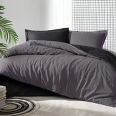 ÖZDİLEK ÇİFT KİŞİLİK NEVRESİM TAKIMI COLORMİX ANTRASİT SİYAH thumbnail 2