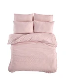 LİENNA ÇİFT KİŞİLİK NEVRESİM TAKIMI PUDRA thumbnail 3