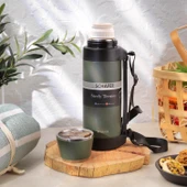 Schafer Çelik Termos 1500 ML Yeşil Renk - 3