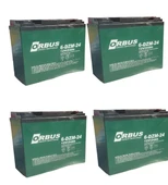 ORBUS 12V 24 AMPER (DİK) ELEKTRİKLİ BİSİKLET AKÜSÜ  4'lü PAKET - 1
