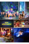 Tavana Işık Yansıtmalı Gece Lambası Dönen Yıldız Ay Projeksiyon Oda Lambası Işık Küresi-Star Master - 4
