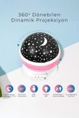 Yıldız Gökyüzü Projeksiyonlu Star Master Gece Lambası Kamp-Çadır -Çocuk Odası Pilli Usbli - 5