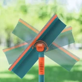 Oval Uçlu Esnek Oynar Başlıklı Çekçekli Teleskopik Cam Silme Aparatı - 4