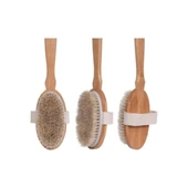 Saplı Doğal At Kılı Fırça - Masaj Ve Selülit Fırçası - 2