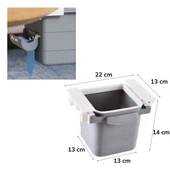Masa Altı Sürgülü Mini Çöp Kovası - 5