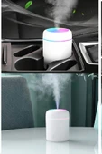 300 Ml Ultrasonik Hava Nemlendirici Buhar Makinesi USB li  Işıklı 2 Çubuklu Aroma Difüzörü - 1