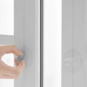 2 Li Dekoratif Kristal Yapışkanlı Kulp Askısı  Dolap-Çekmece-Pencere -Klozet Kapağı Kulpu - 4