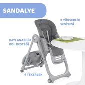 Nessiworld  Chicco Polly Magic Relax Mama Sandalyesi Grey Melange - 4