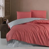 Schafer Home Perry Nevresim Takımı Çift Kişilik Kiremit Renk - 1