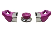 Tencere Tava Sahan Kulp ve Kapak Kulpu Fuşya Pembe 6 Set - 2