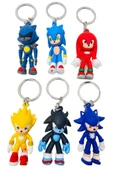 Sonic Ve Arkadaşları Karakter Slikon Anahtarlık 6lı - 2