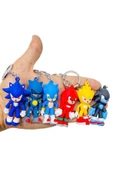 Sonic Ve Arkadaşları Karakter Slikon Anahtarlık 6lı - 1