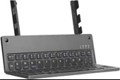 Hometech Alfa 11BT 10.9" Uyumlu Kablosuz Bluetooth Şarjlı Standlı Katlanır Klavye - 2