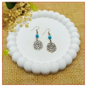 Aşk Süğümü & Turkuaz Doğal Taş Kadın Küpe - 2