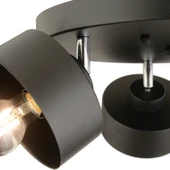 Apliqa Meriç 3'lü Siyah Plafonyer Modern Retro Genç Odası Mutfak Salon Avize thumbnail 4