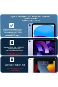 İpad 10. Nesil Kılıf/Ekran Koruyucu/Kalem Seti Silikon Arka Kapak Stand Olan Uyku Modlu Case  Açık Yeşil - 5