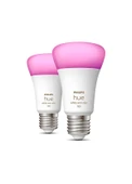 Philips Hue 9-75W Renkli Akıllı Ekopaket E27 Bluetooth Özellikli 2'li Ampul - 1