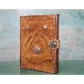 Taşlı Deri Defter Model 4 - 1