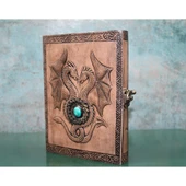 Taşlı Deri Defter Model 8 - 1