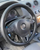 DİKİŞLİ DİREKSİYON KILIFI SİYAH DERİ SİYAH DİKİŞLİ VOLKSWAGEN JETTA İÇİN - 1