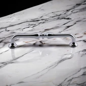 10 Adet Yayık Kulp Mobilya Mutfak Dolabı Çekmece Dolap Kulp Kapak Kulpu Kulbu Krom Renk 160 mm Metal thumbnail 4