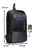 Dada 08 Slim Laptop Tablet Bölmeli Sırt Çantası 15.6 inç thumbnail 4