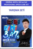 ORJİNAL MOYU 3X3 VE 2X2 Stickersız Zeka Küpü sETİ - Profesyonel Speed Cube - Sabır Küpü - - 5