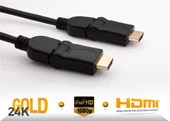 S-link SLX-318 HDMI M-M 5m Altın Uçlu 24K + L Kon. 1.4 Ver. 3D Kablo - 1