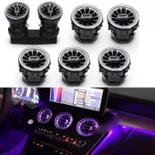 AUTOGP Mercedes w205 airwent havalandırma menfez seti ledli ambiyans 2019+ 64 renk ön arka - 1