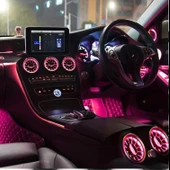 AUTOGP Mercedes w205 airwent havalandırma menfez seti ledli ambiyans 2019+ 64 renk ön arka - 4